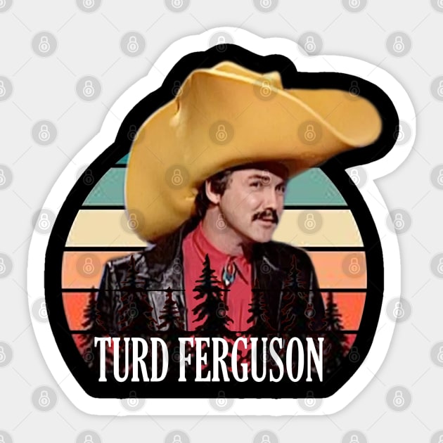 Norm MacDonald With Big Hat Sticker by Phenom Palace